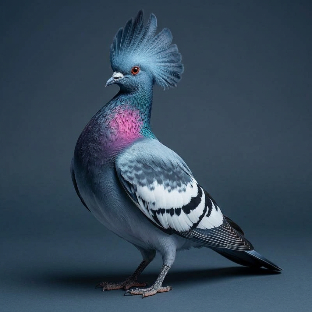Indian Fantails pigeon